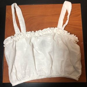 White forever21 crop top